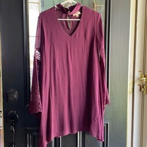 LOOSE FIT MOCK NECK DRESS